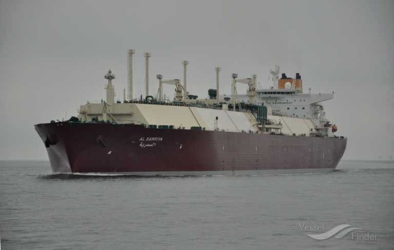 al samriya (LNG Tanker) - IMO 9388821, MMSI 538003295, Call Sign V7PV3 under the flag of Marshall Islands