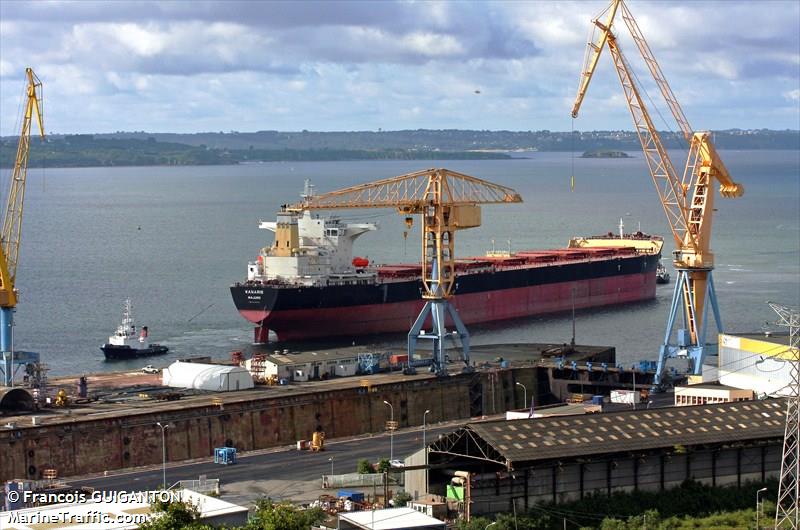 kanaris (Bulk Carrier) - IMO 9469857, MMSI 538003746, Call Sign V7SY2 under the flag of Marshall Islands