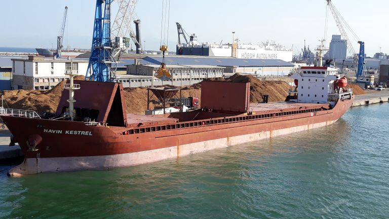 navin kestrel (General Cargo Ship) - IMO 9381811, MMSI 538004897, Call Sign V7ZR5 under the flag of Marshall Islands