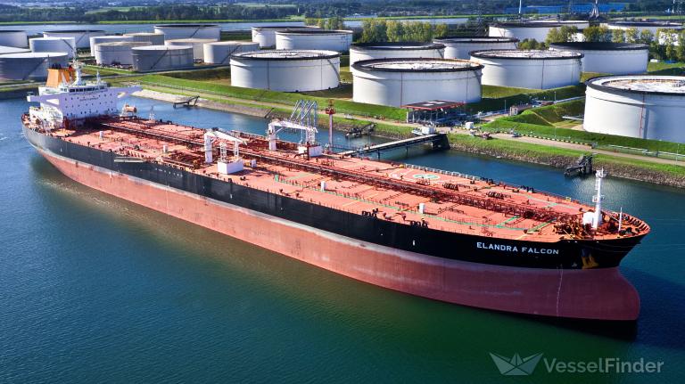 elandra falcon (Crude Oil Tanker) - IMO 9792486, MMSI 538007154, Call Sign V7XN2 under the flag of Marshall Islands
