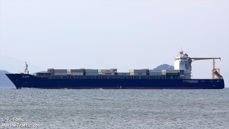 calidris (Container Ship) - IMO 9445899, MMSI 538090562, Call Sign V7YB6 under the flag of Marshall Islands