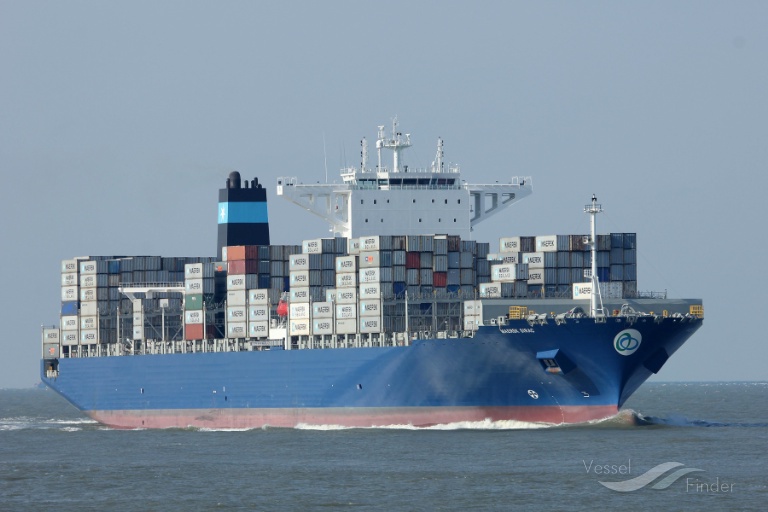 maersk sirac (Container Ship) - IMO 9725718, MMSI 563002100, Call Sign 9V5256 under the flag of Singapore