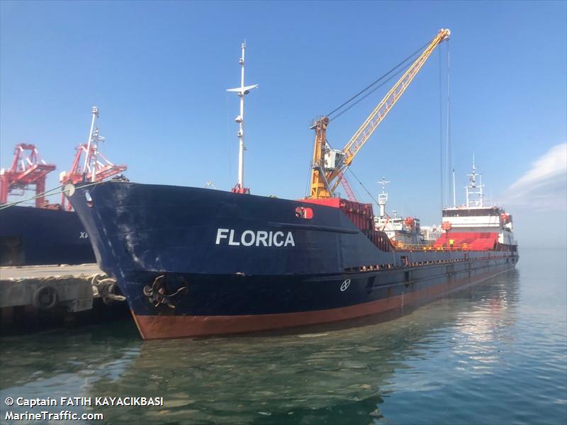 florica (General Cargo Ship) - IMO 8837904, MMSI 577459000, Call Sign YJWV3 under the flag of Vanuatu
