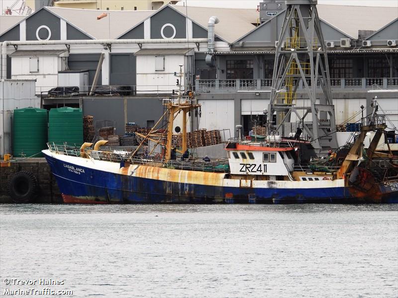 casablanca (Fishing vessel) - IMO , MMSI 601494000, Call Sign ZR2411 under the flag of South Africa