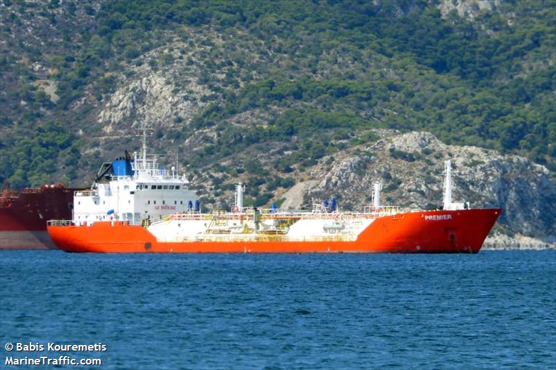 premier (LPG Tanker) - IMO 9040170, MMSI 620635000, Call Sign D6A2648 under the flag of Comoros
