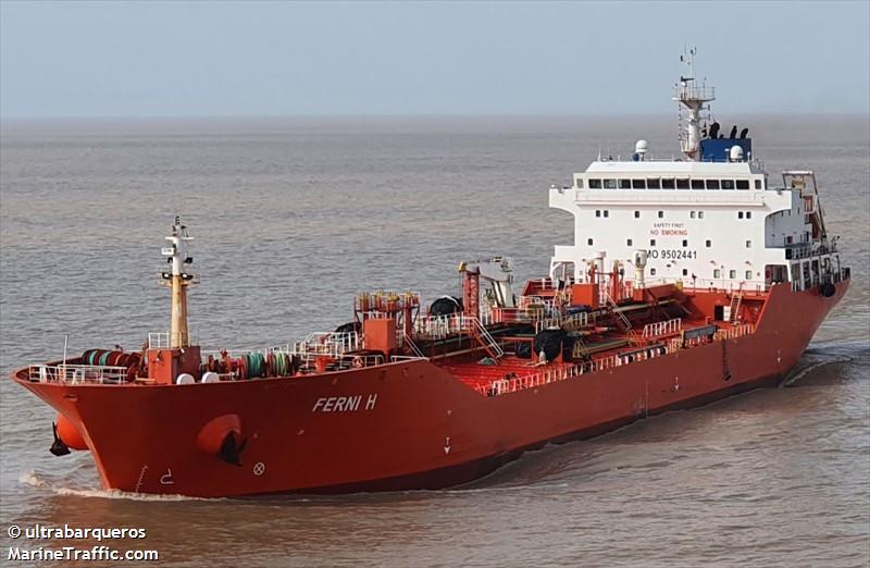 ferni h (Chemical/Oil Products Tanker) - IMO 9502441, MMSI 636014263, Call Sign A8SP3 under the flag of Liberia