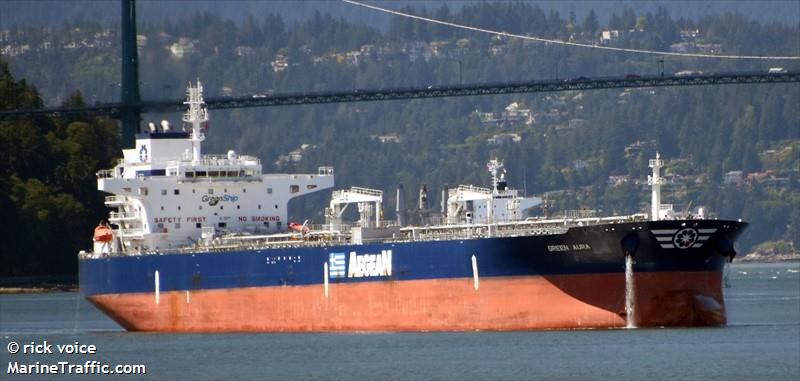 green aura (Crude Oil Tanker) - IMO 9808168, MMSI 636018799, Call Sign D5RL3 under the flag of Liberia