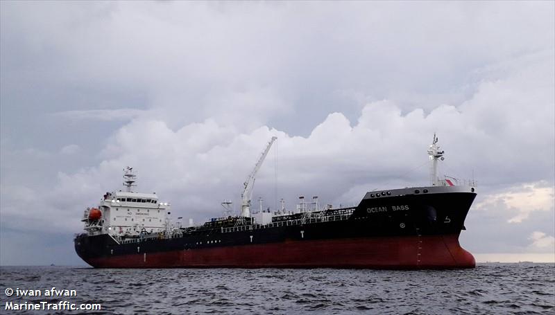 ocean bass (Chemical/Oil Products Tanker) - IMO 9827970, MMSI 636018929, Call Sign D5SB7 under the flag of Liberia