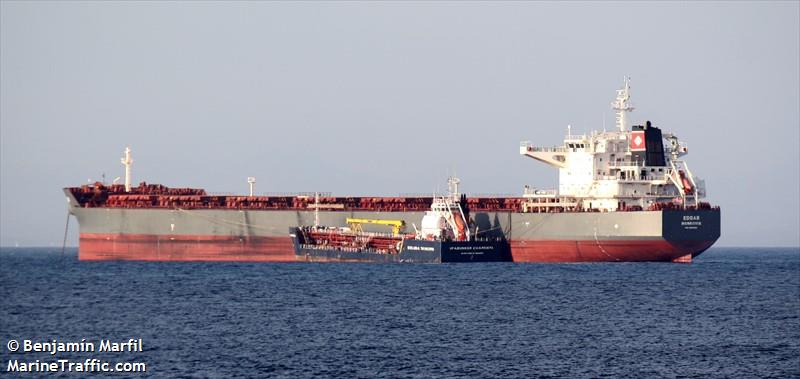 edgar (Bulk Carrier) - IMO 9589621, MMSI 636092721, Call Sign A8ZU6 under the flag of Liberia