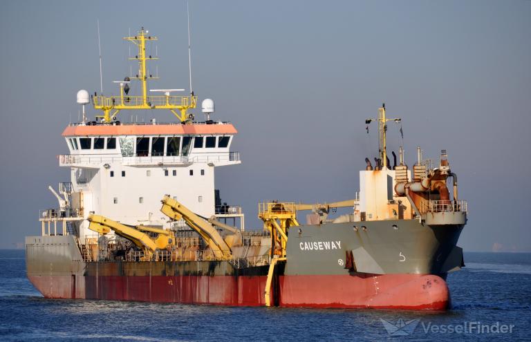 causeway (Hopper Dredger) - IMO 9653197, MMSI 210523000, Call Sign 5BVB3 under the flag of Cyprus