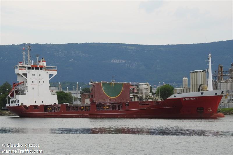 scorpion 1 (Container Ship) - IMO 9061277, MMSI 214182665, Call Sign ER2665 under the flag of Moldova
