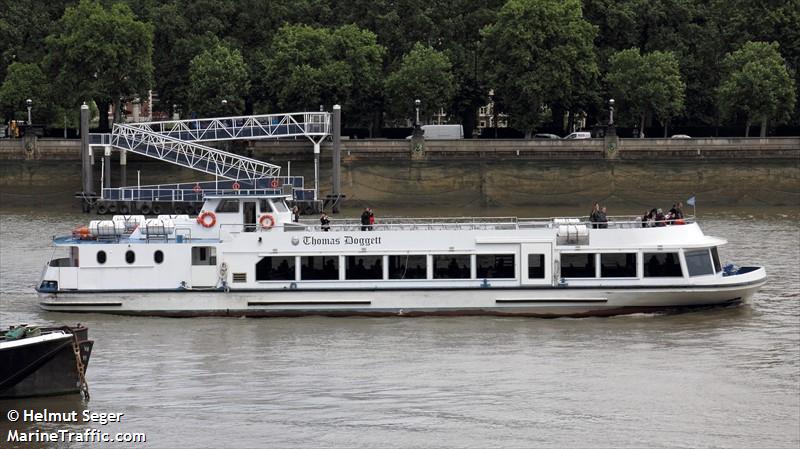 thomas doggett (Passenger ship) - IMO , MMSI 232005583, Call Sign MAKP4 under the flag of United Kingdom (UK)