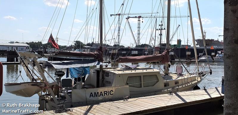 amaric (Sailing vessel) - IMO , MMSI 235032426, Call Sign 2YHY under the flag of United Kingdom (UK)