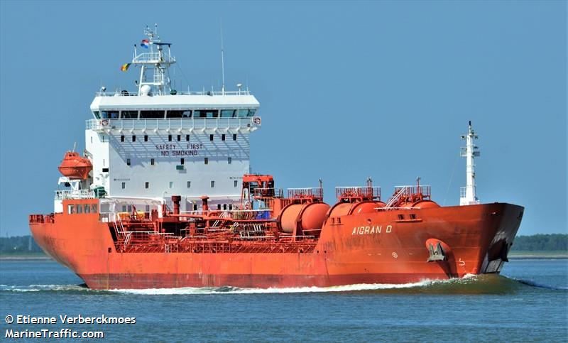 aigran d (Chemical/Oil Products Tanker) - IMO 9138408, MMSI 245196000, Call Sign PBRK under the flag of Netherlands
