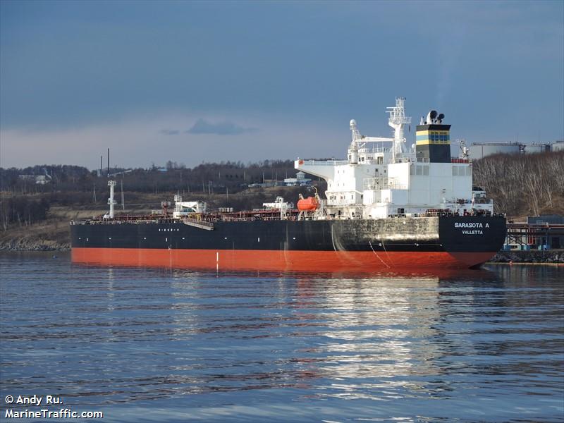 sarasota a (Crude Oil Tanker) - IMO 9383869, MMSI 249593000, Call Sign 9HA4305 under the flag of Malta