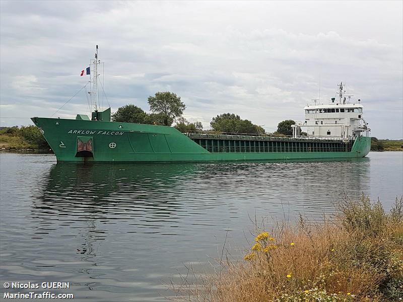 arklow falcon (General Cargo Ship) - IMO 9527659, MMSI 250002033, Call Sign EIJB8 under the flag of Ireland