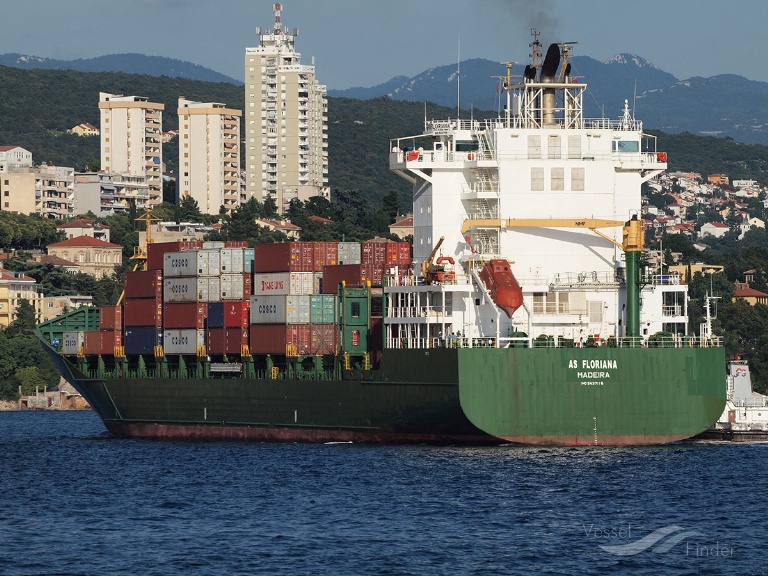 as floriana (Container Ship) - IMO 9437115, MMSI 255805622, Call Sign CQFU under the flag of Madeira