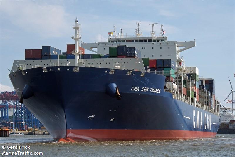 cma cgm thames (Container Ship) - IMO 9674567, MMSI 256213000, Call Sign 9HA3851 under the flag of Malta