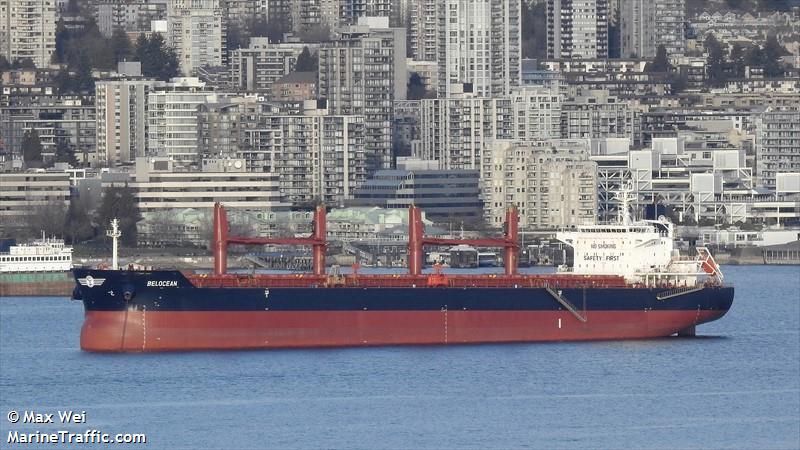 belocean (Bulk Carrier) - IMO 9490818, MMSI 257078470, Call Sign LAHS8 under the flag of Norway