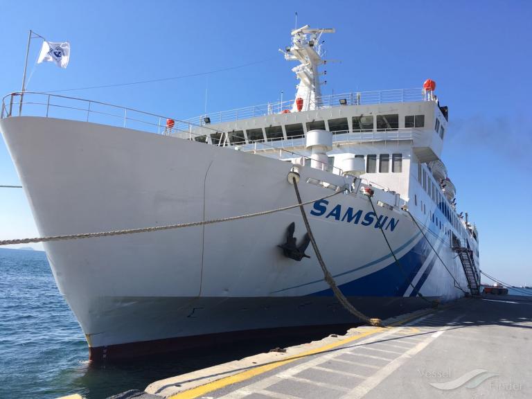 samsun (Passenger/Ro-Ro Cargo Ship) - IMO 7615684, MMSI 271000160, Call Sign TCSL under the flag of Turkey