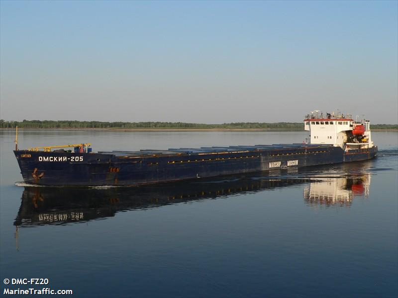 omskiy-205 (General Cargo Ship) - IMO 8881814, MMSI 273315460, Call Sign UFPE under the flag of Russia