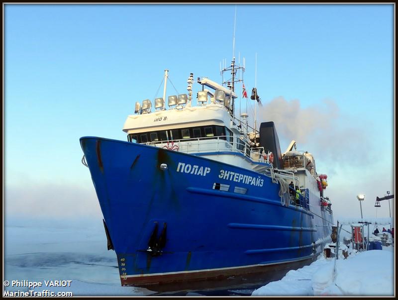 polar enterprise (Fishing Vessel) - IMO 8030623, MMSI 273410850, Call Sign UBQQ3 under the flag of Russia