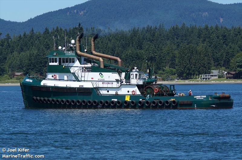 lauren foss (Tug) - IMO 8218938, MMSI 303350200, Call Sign WDG8426 under the flag of Alaska