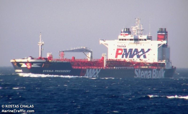 stena president (Oil Products Tanker) - IMO 9312444, MMSI 310549000, Call Sign ZCDR6 under the flag of Bermuda