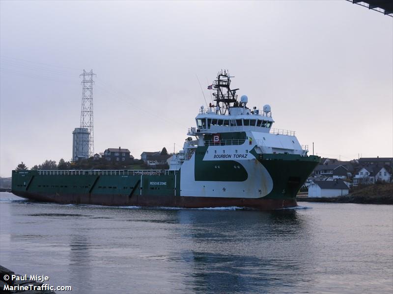 bourbon topaz (Offshore Tug/Supply Ship) - IMO 9325829, MMSI 311000470, Call Sign C6CH2 under the flag of Bahamas