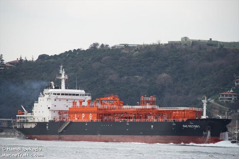 gaz victory (LPG Tanker) - IMO 9458171, MMSI 355213000, Call Sign 3FUG under the flag of Panama