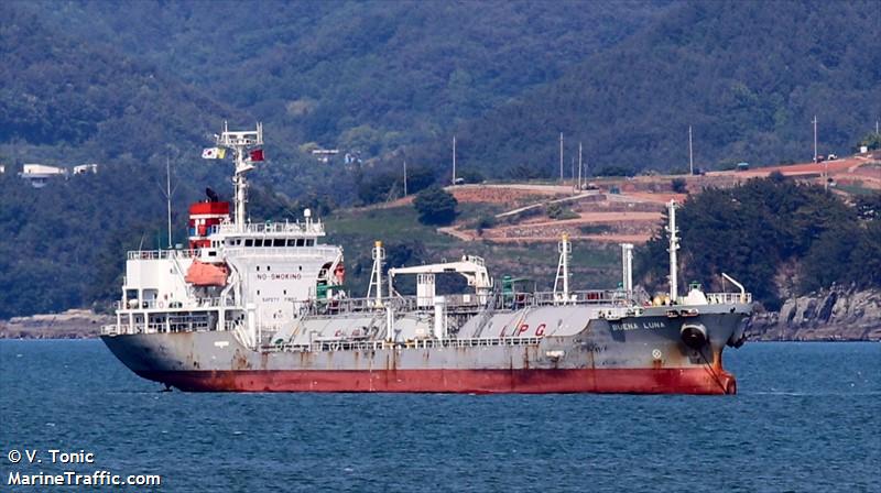 buena luna (LPG Tanker) - IMO 9559731, MMSI 356600000, Call Sign 3FTH3 under the flag of Panama