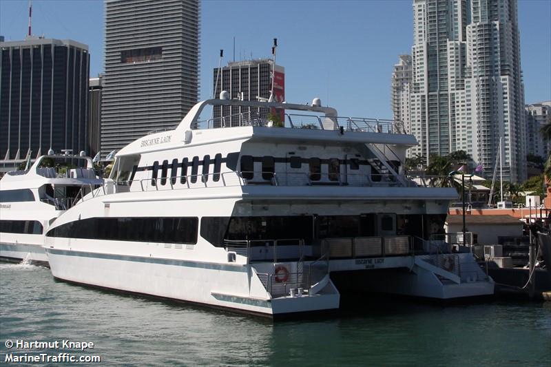 biscayne lady (Passenger ship) - IMO , MMSI 366872810, Call Sign WDB2148 under the flag of United States (USA)