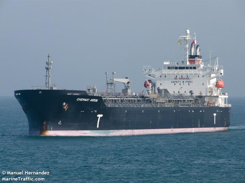 chemway arrow (Chemical/Oil Products Tanker) - IMO 9367528, MMSI 372648000, Call Sign 3EJY5 under the flag of Panama