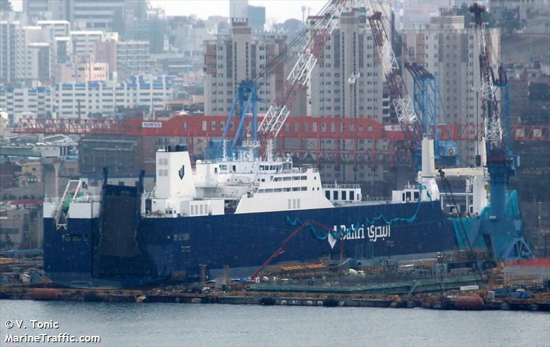 bahri abha (Ro-Ro Cargo Ship) - IMO 9620944, MMSI 403520001, Call Sign HZEL under the flag of Saudi Arabia