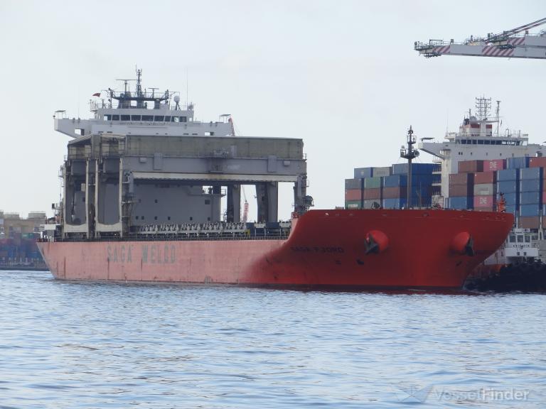 saga fjord (General Cargo Ship) - IMO 9613862, MMSI 477319400, Call Sign VRLL2 under the flag of Hong Kong