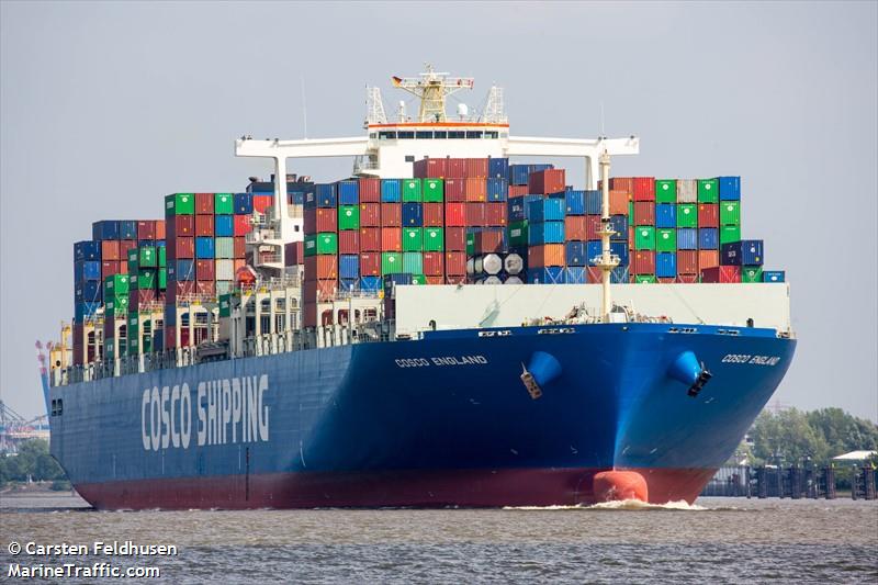cosco england (Container Ship) - IMO 9516428, MMSI 477652300, Call Sign VRML8 under the flag of Hong Kong