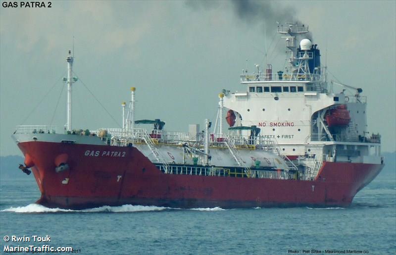 mt gas patra 2 (LPG Tanker) - IMO 9132820, MMSI 525004105, Call Sign PNZH under the flag of Indonesia