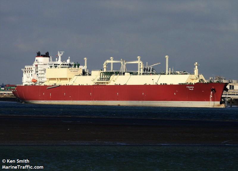 fraiha (LNG Tanker) - IMO 9360817, MMSI 538003101, Call Sign V7OJ5 under the flag of Marshall Islands