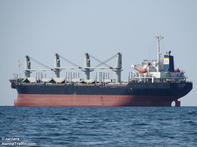 lilian (Bulk Carrier) - IMO 9191448, MMSI 538003513, Call Sign V7RI5 under the flag of Marshall Islands