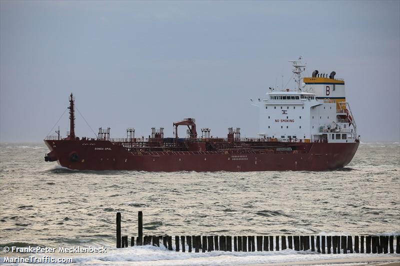 songa opal (Chemical/Oil Products Tanker) - IMO 9473913, MMSI 538003550, Call Sign V7RO5 under the flag of Marshall Islands