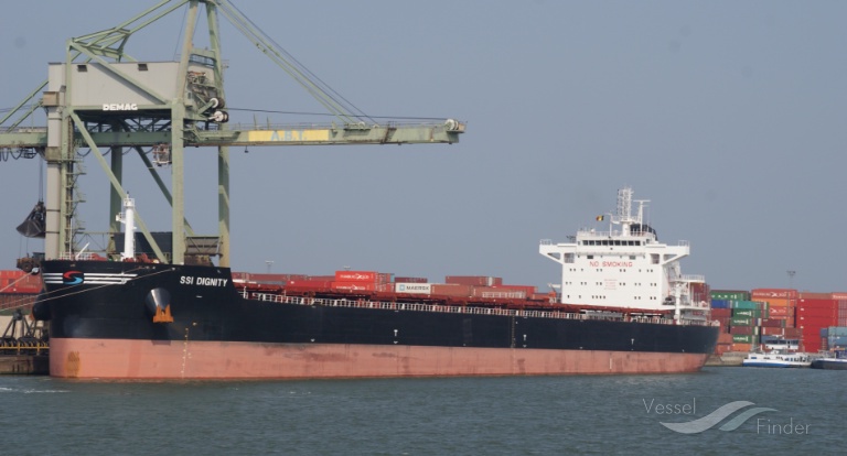 ssi dignity (Bulk Carrier) - IMO 9665360, MMSI 538005363, Call Sign V7DC3 under the flag of Marshall Islands