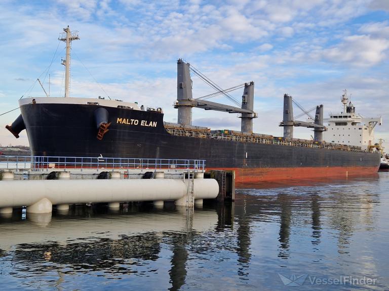 malto elan (Bulk Carrier) - IMO 9792436, MMSI 538007459, Call Sign V7OS7 under the flag of Marshall Islands