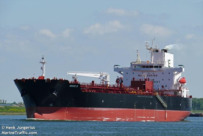 nikos mst (Chemical/Oil Products Tanker) - IMO 9865776, MMSI 538008692, Call Sign V7A2662 under the flag of Marshall Islands