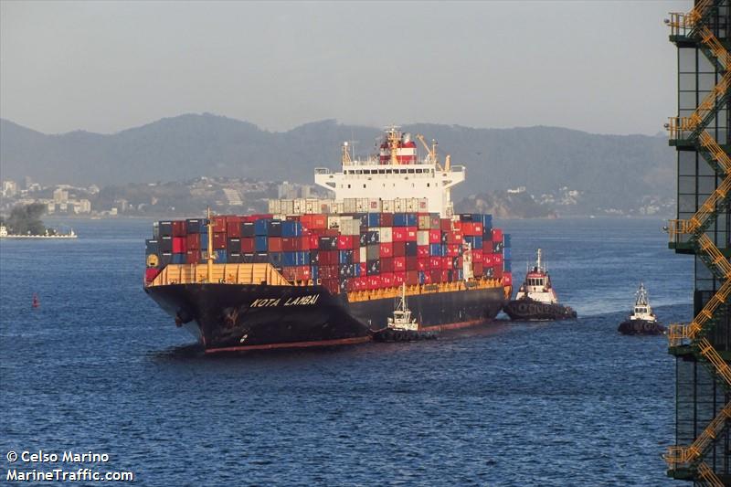 kota lambai (Container Ship) - IMO 9351024, MMSI 565909000, Call Sign 9VFX5 under the flag of Singapore