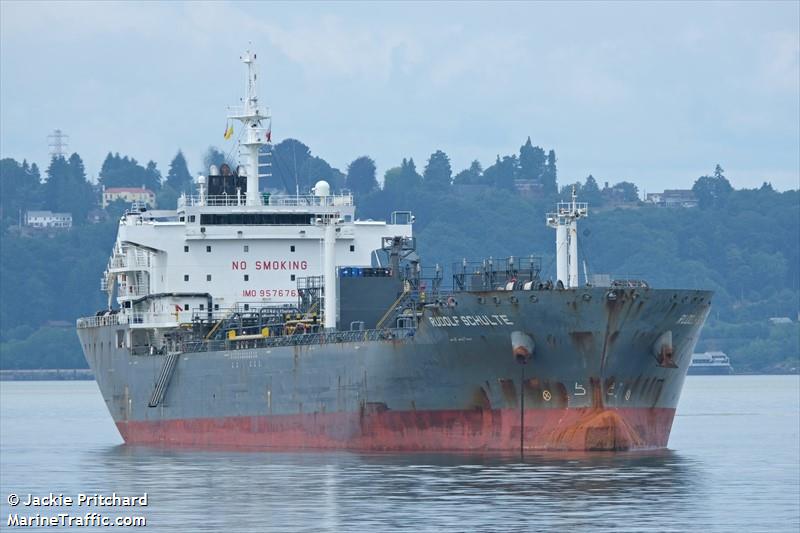 rudolf schulte (Chemical/Oil Products Tanker) - IMO 9576765, MMSI 566179000, Call Sign 9V9152 under the flag of Singapore