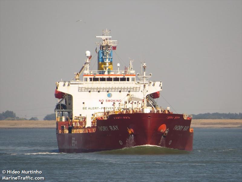 ivory ray (Chemical/Oil Products Tanker) - IMO 9505986, MMSI 636015074, Call Sign A8YK4 under the flag of Liberia