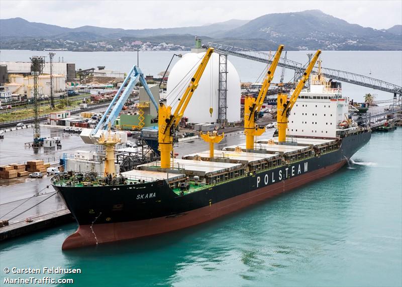 skawa (Bulk Carrier) - IMO 9521863, MMSI 636015278, Call Sign A8ZR3 under the flag of Liberia