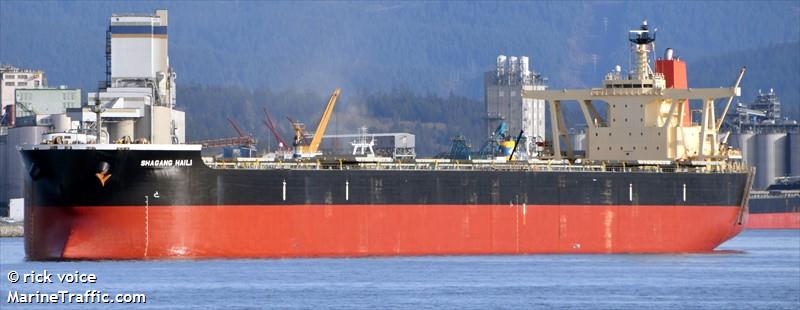 shagang haili (Bulk Carrier) - IMO 9595424, MMSI 636015314, Call Sign A8ZX5 under the flag of Liberia