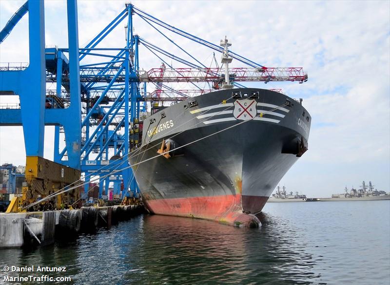 cauquenes (Container Ship) - IMO 9687552, MMSI 636092786, Call Sign D5HF2 under the flag of Liberia