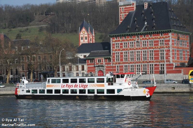 le pays de liege (Passenger ship) - IMO , MMSI 205240690, Call Sign OT2406 under the flag of Belgium